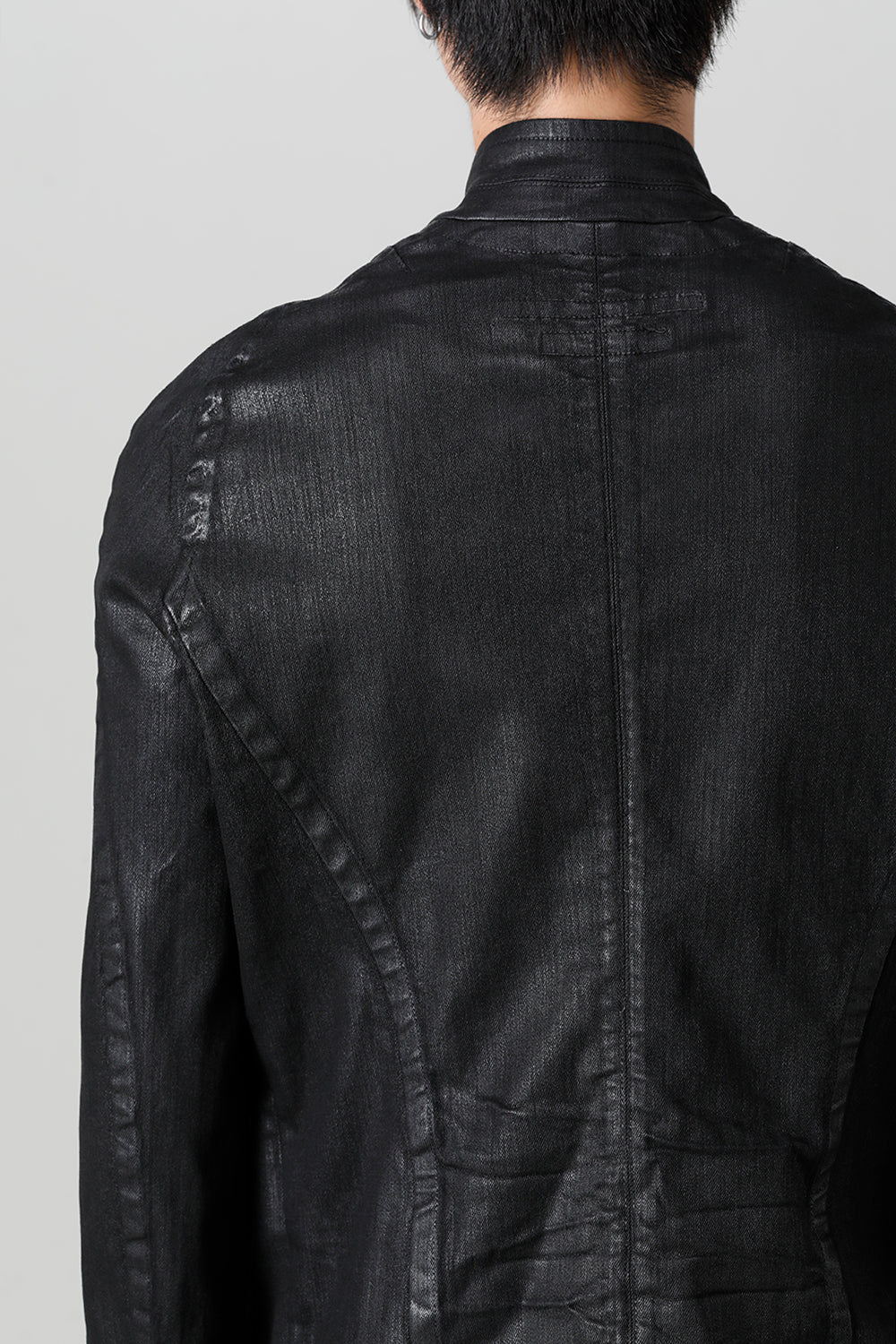 10.5oz Stretch Denim Coating Seamed Jacket