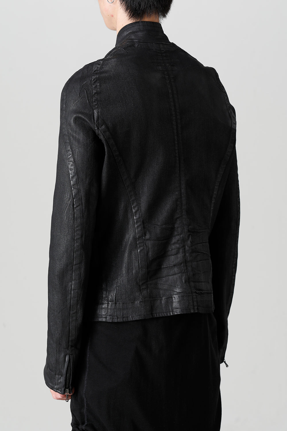 10.5oz Stretch Denim Coating Seamed Jacket