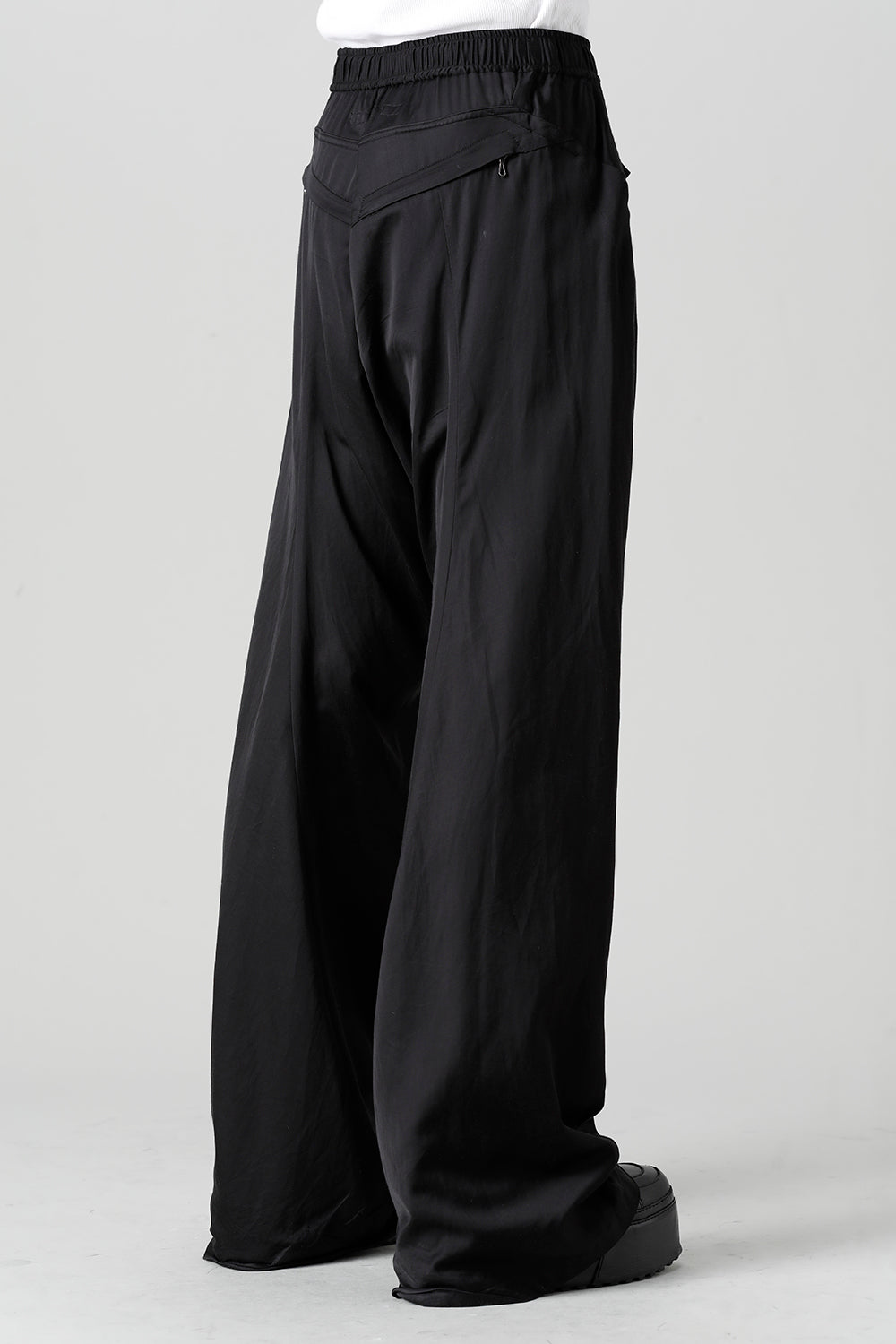 Cupro/Cotton/Linen Satin Flared Pants
