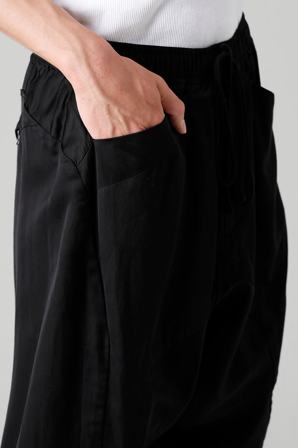 Cupro/Cotton/Linen Satin Flared Pants