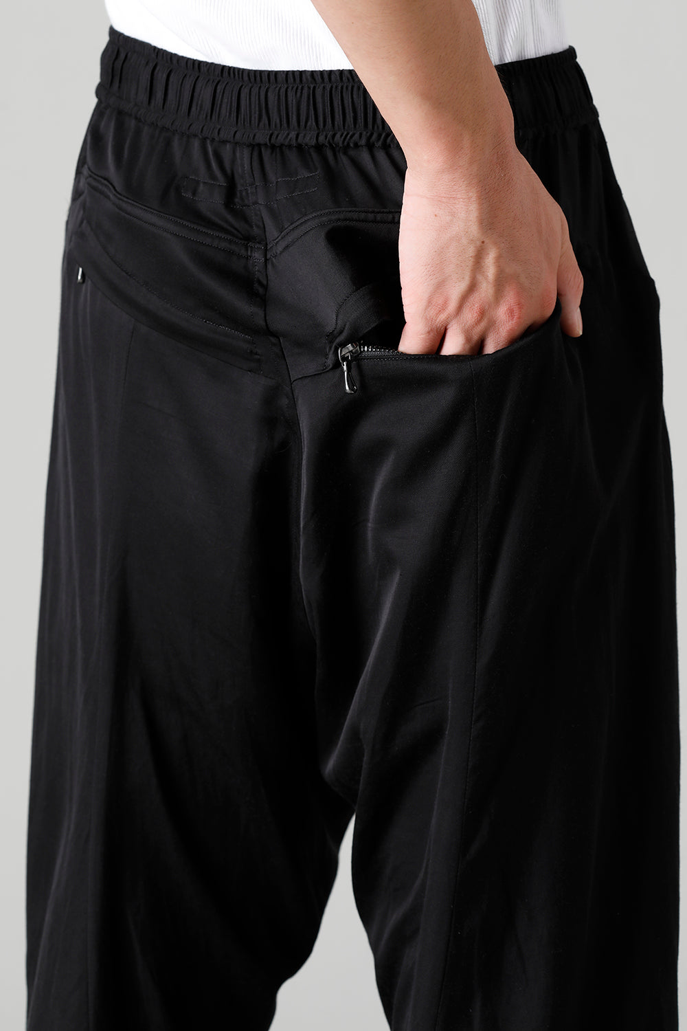 Cupro/Cotton/Linen Satin Flared Pants