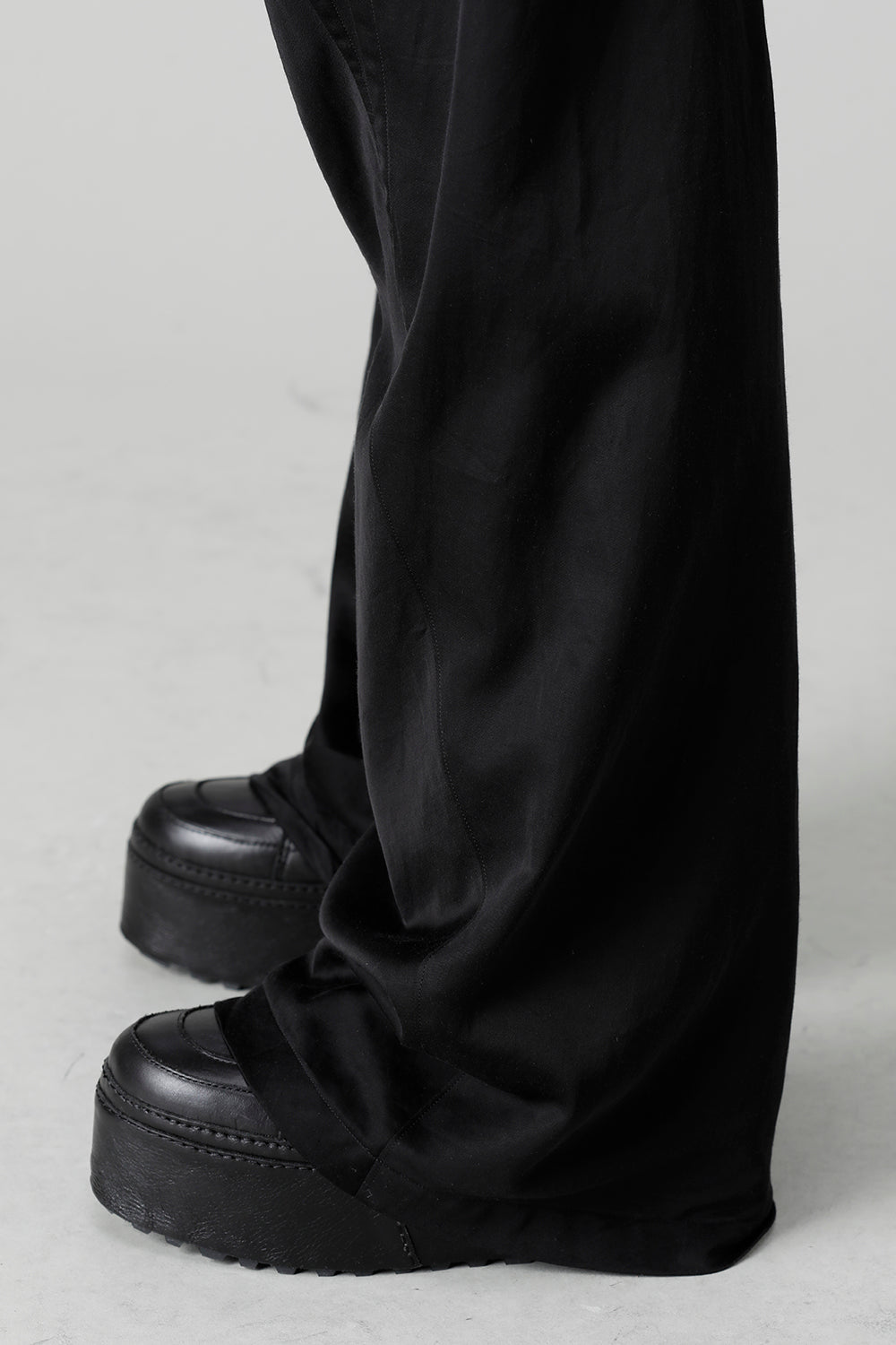 Cupro/Cotton/Linen Satin Flared Pants