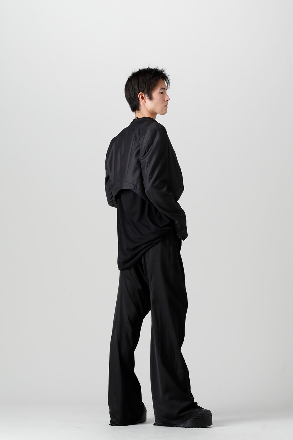 Cupro/Cotton/Linen Satin Flared Pants