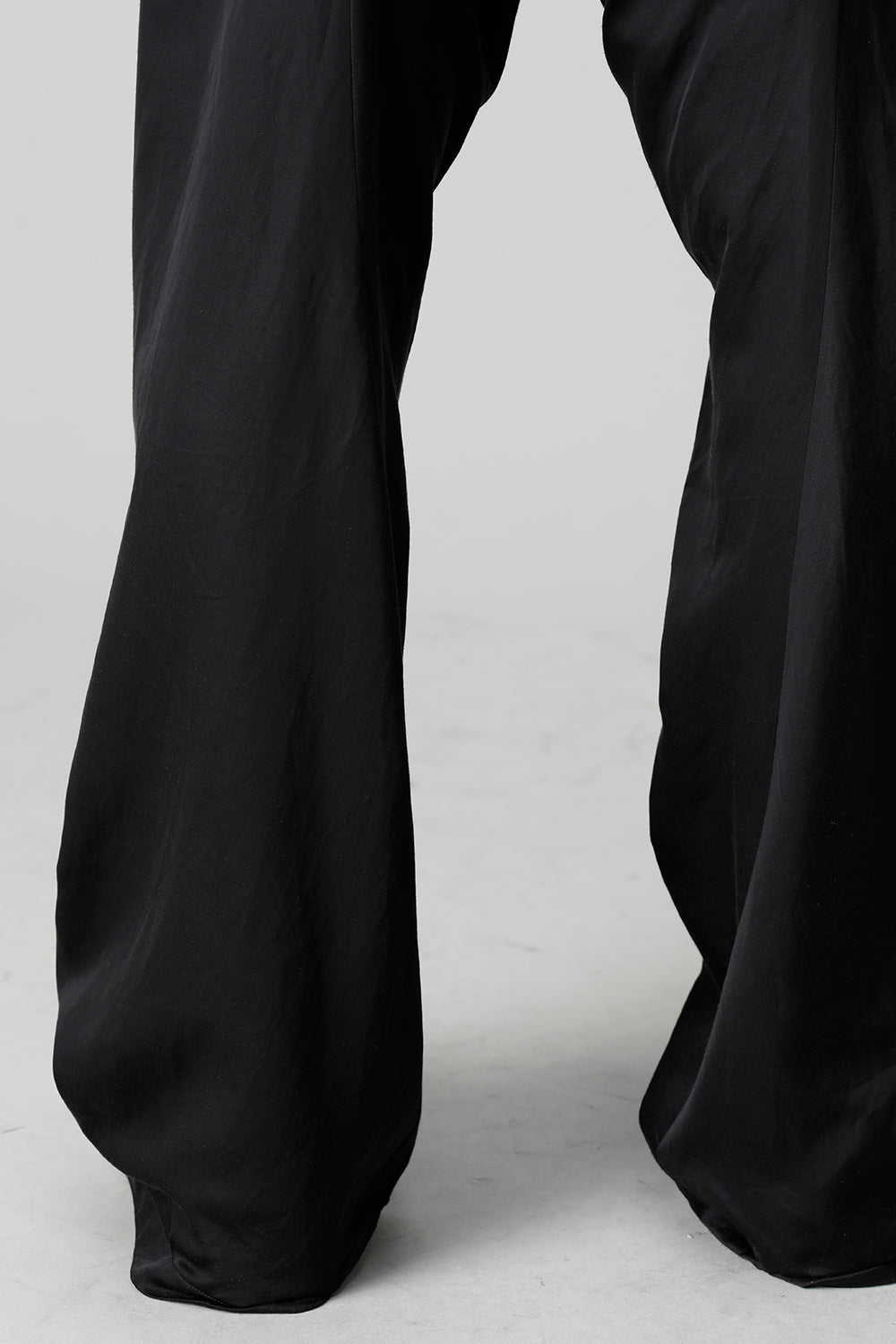 Cupro/Cotton/Linen Satin Flared Pants