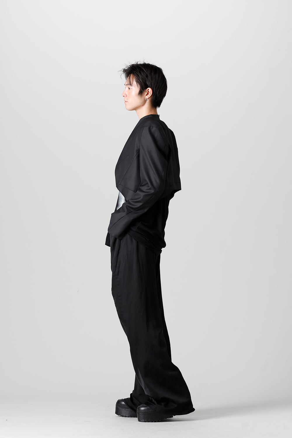 Cupro/Cotton/Linen Satin Flared Pants