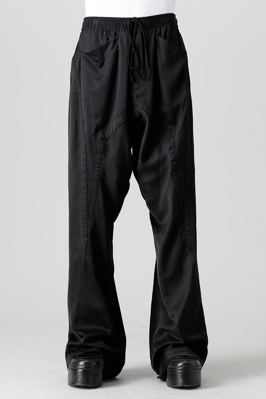 Cupro/Cotton/Linen Satin Flared Pants
