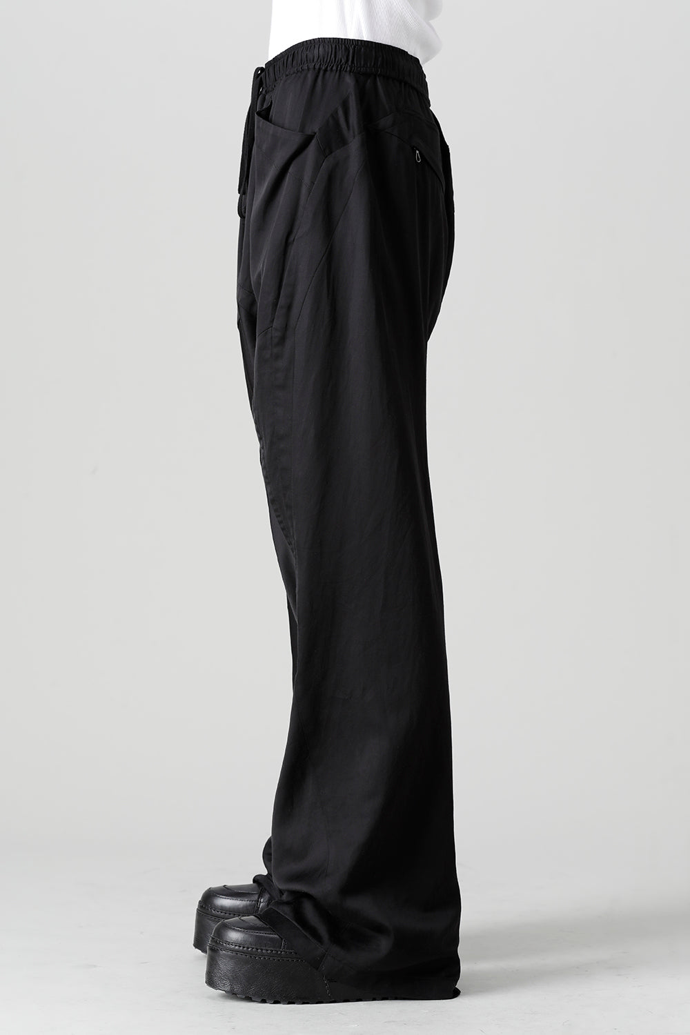 Cupro/Cotton/Linen Satin Flared Pants