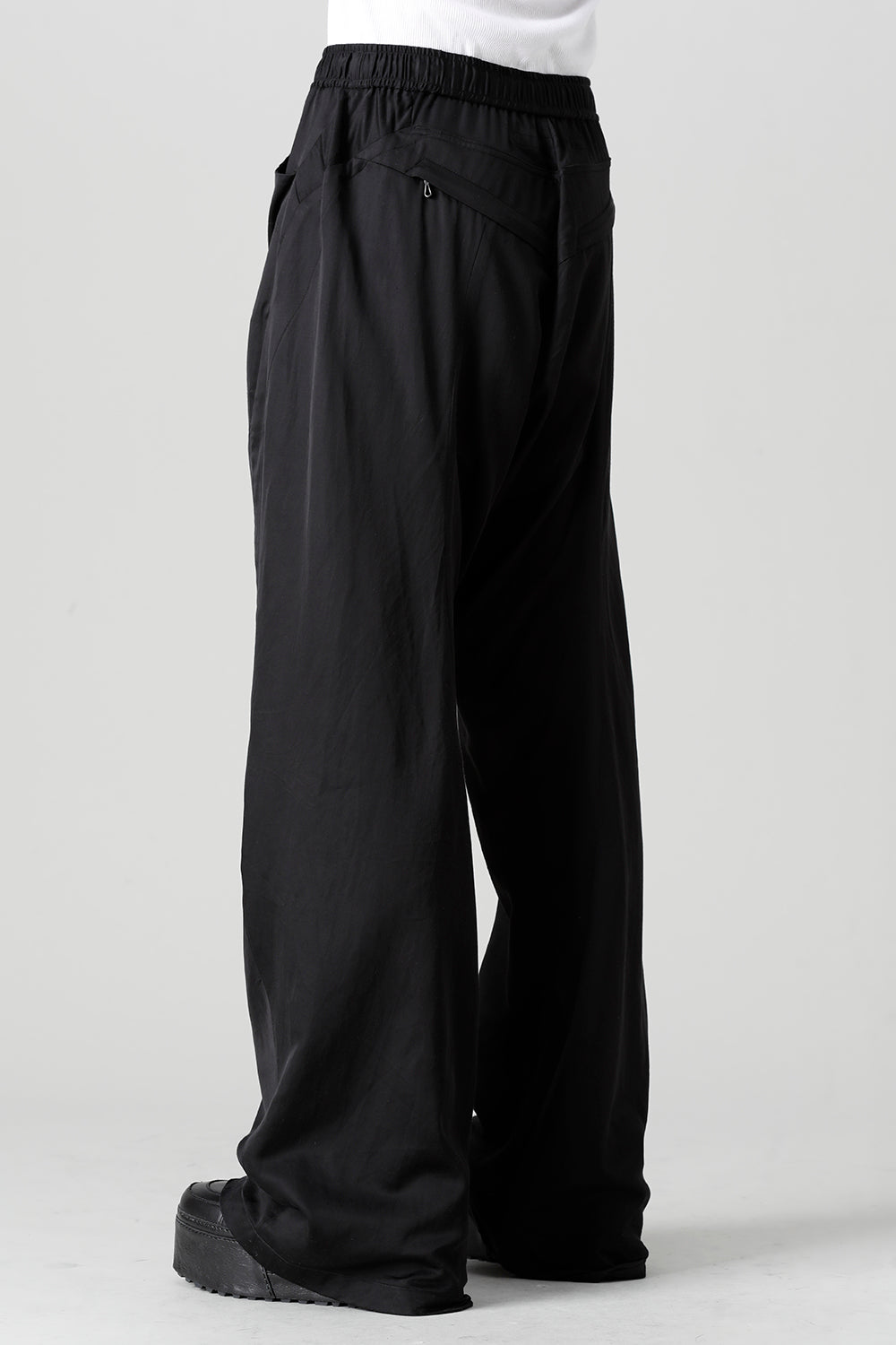 Cupro/Cotton/Linen Satin Flared Pants