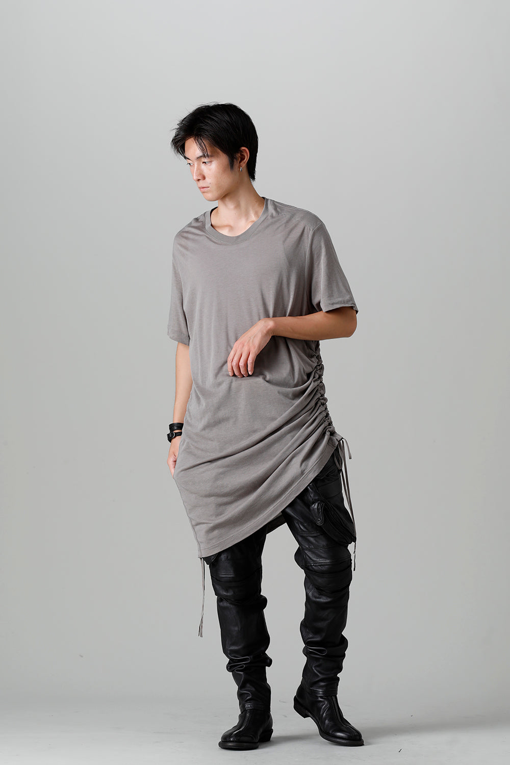 Lamb Leather Gas Mask Skinny Pants