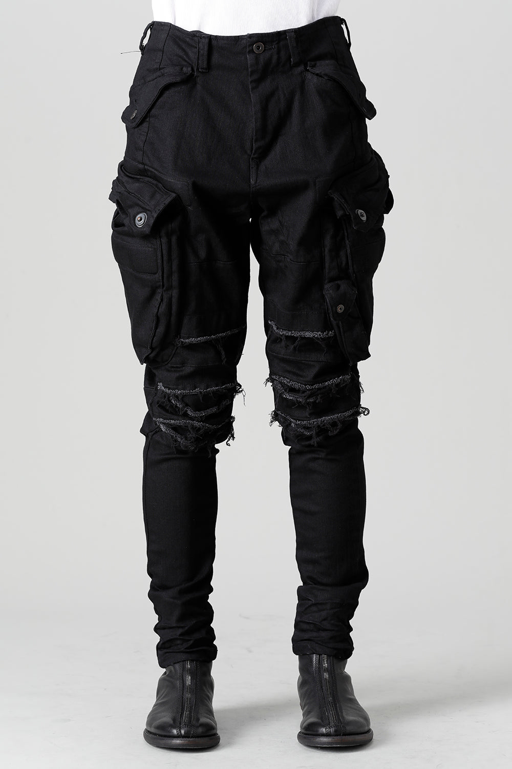 10.5oz Stretch Denim Gas Mask Skinny Pants