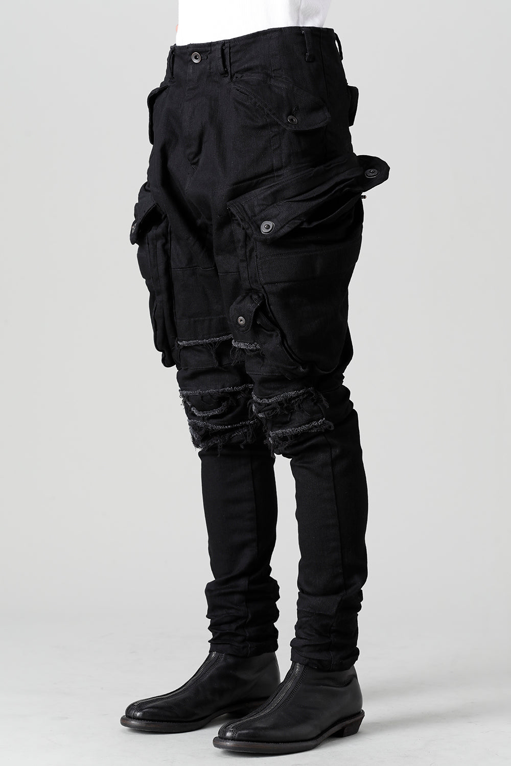 10.5oz Stretch Denim Gas Mask Skinny Pants