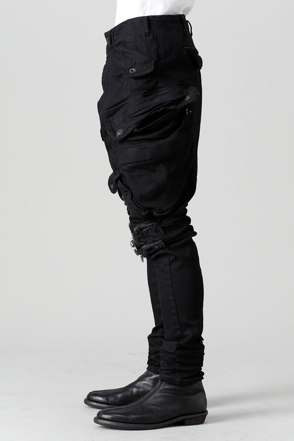 10.5oz Stretch Denim Gas Mask Skinny Pants