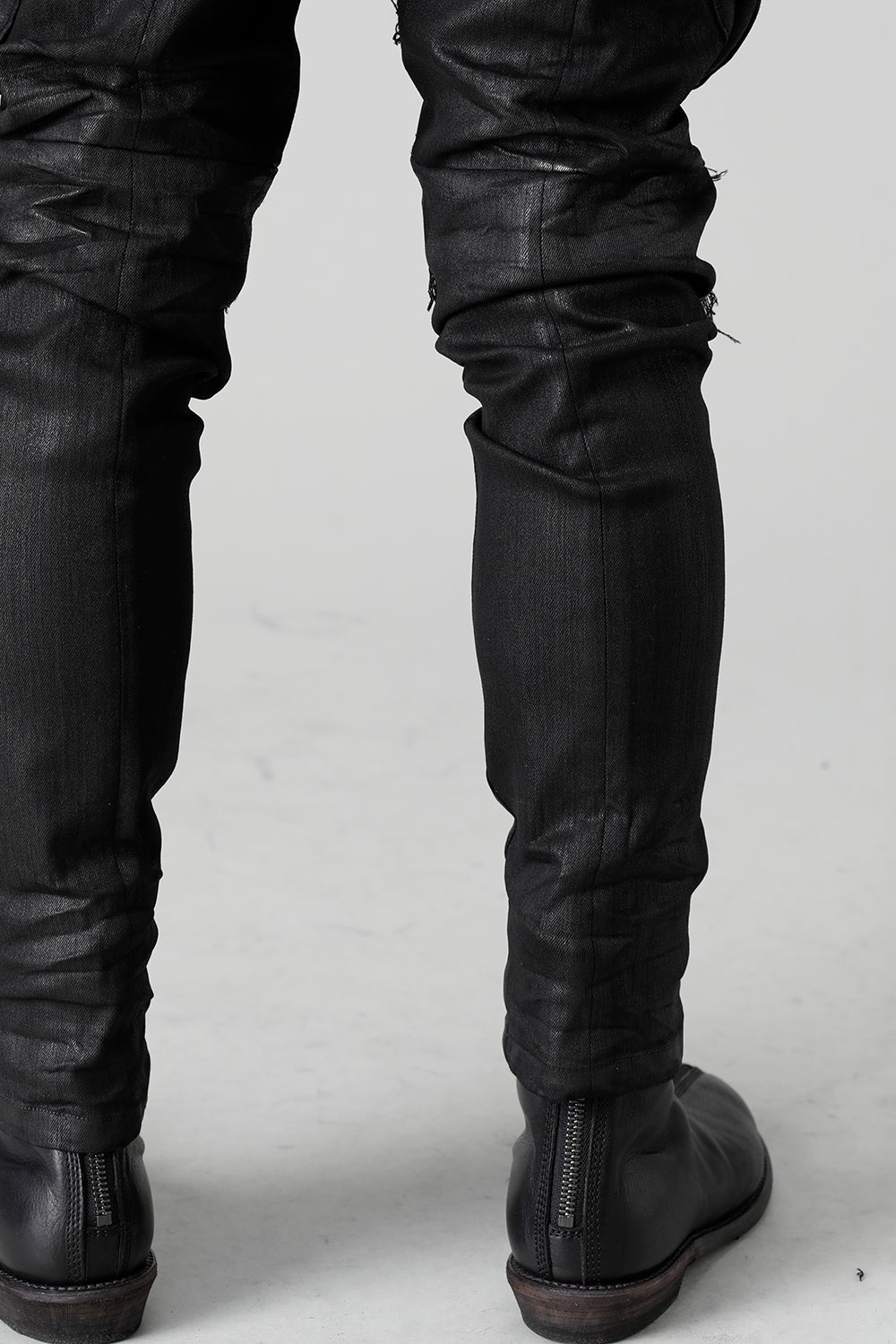 10.5oz Stretch Denim Gas Mask Coating Skinny Pants