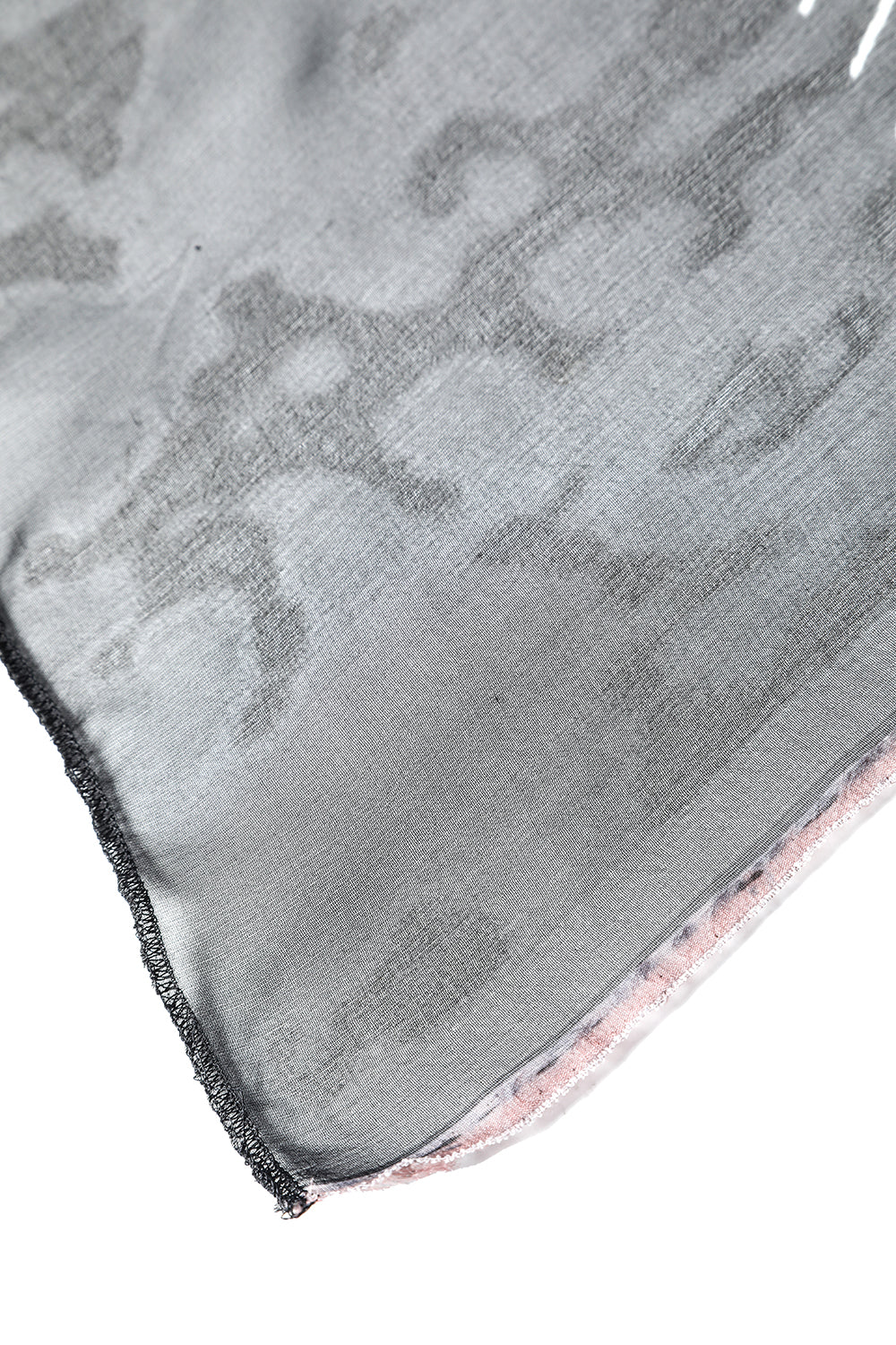 プリント シルクストール ブラック