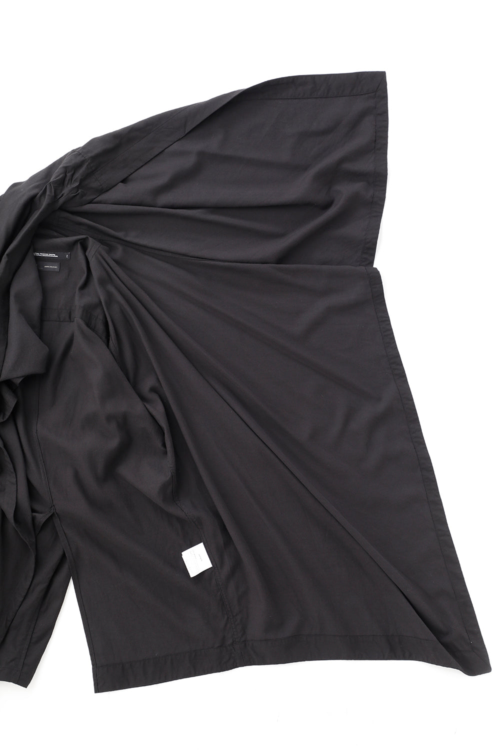 Rayon/Cotton Cloth Drape shirt Black