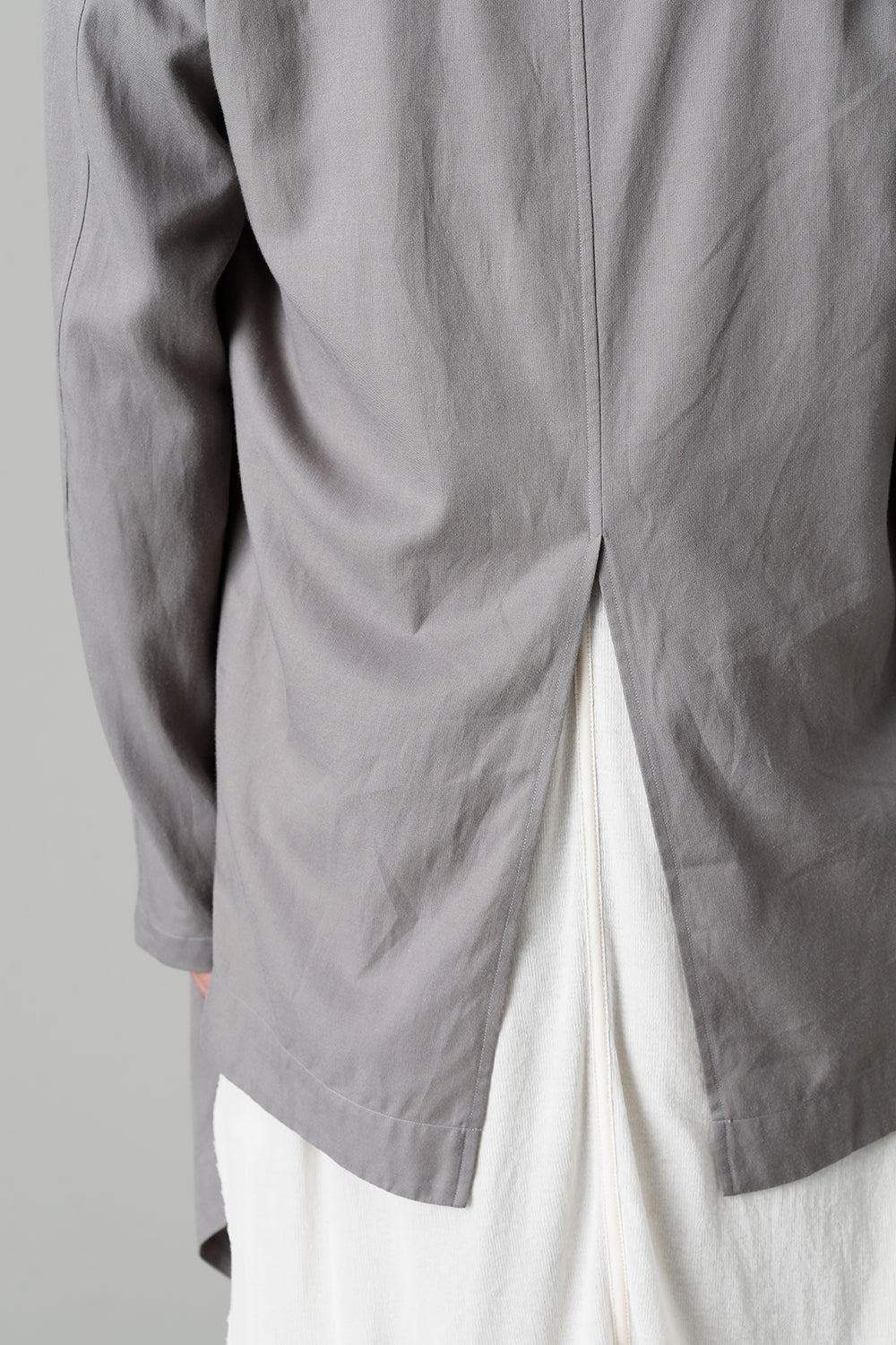 Rayon/Cotton Cloth Drape shirt Gray