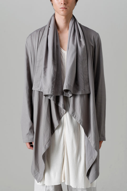 Rayon/Cotton Cloth Drape shirt Gray