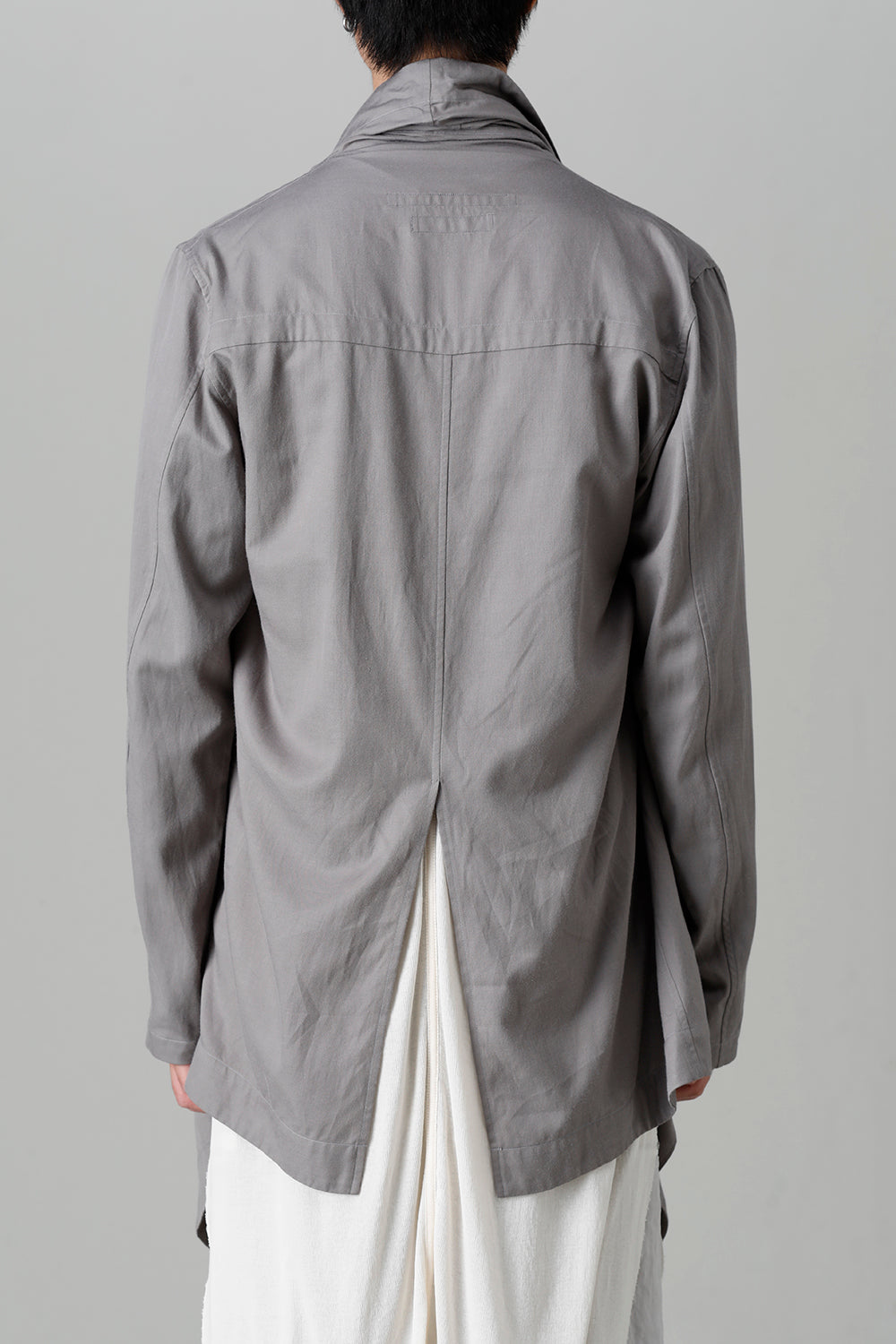 Rayon/Cotton Cloth Drape shirt Gray