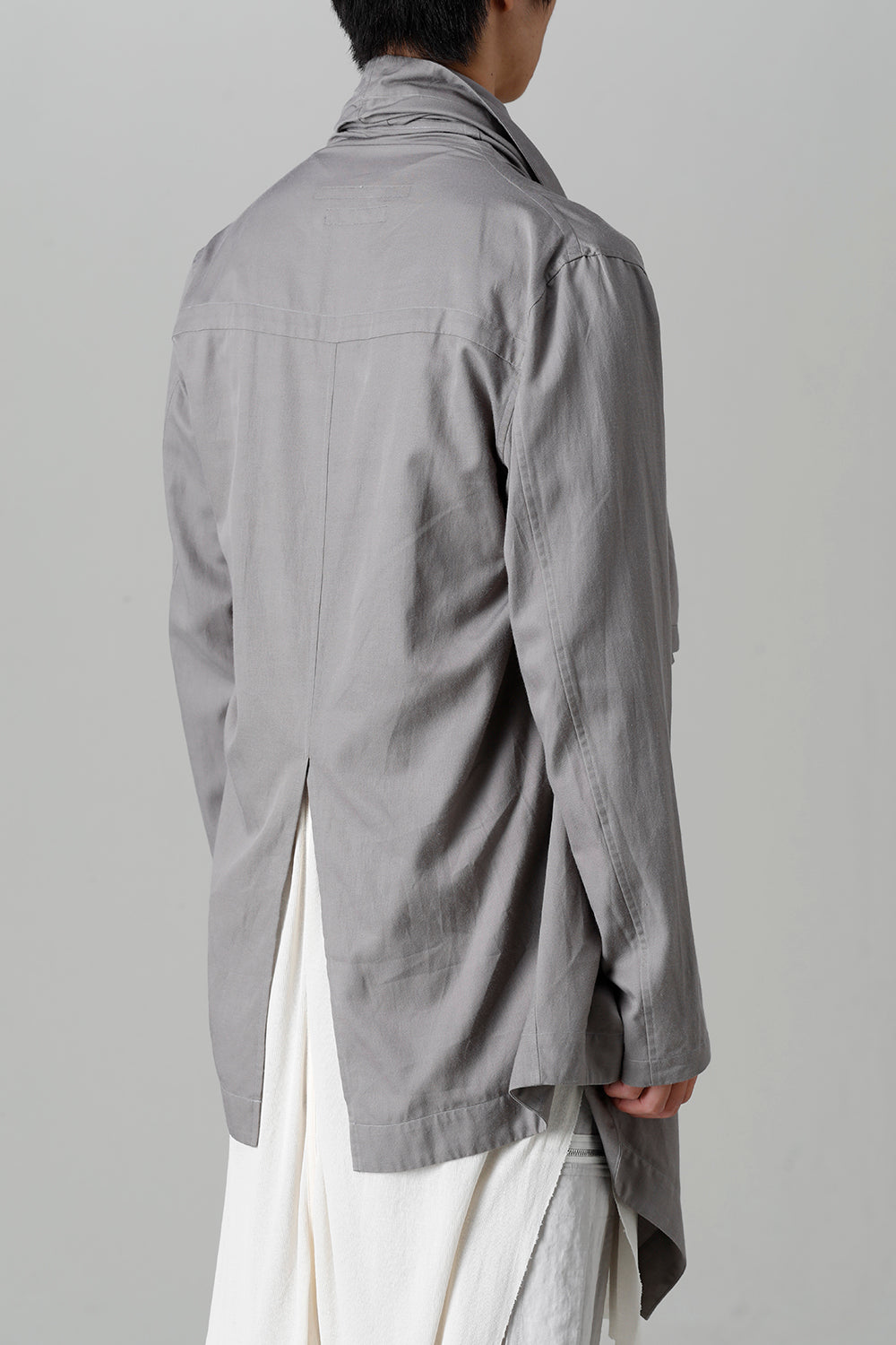 Rayon/Cotton Cloth Drape shirt Gray