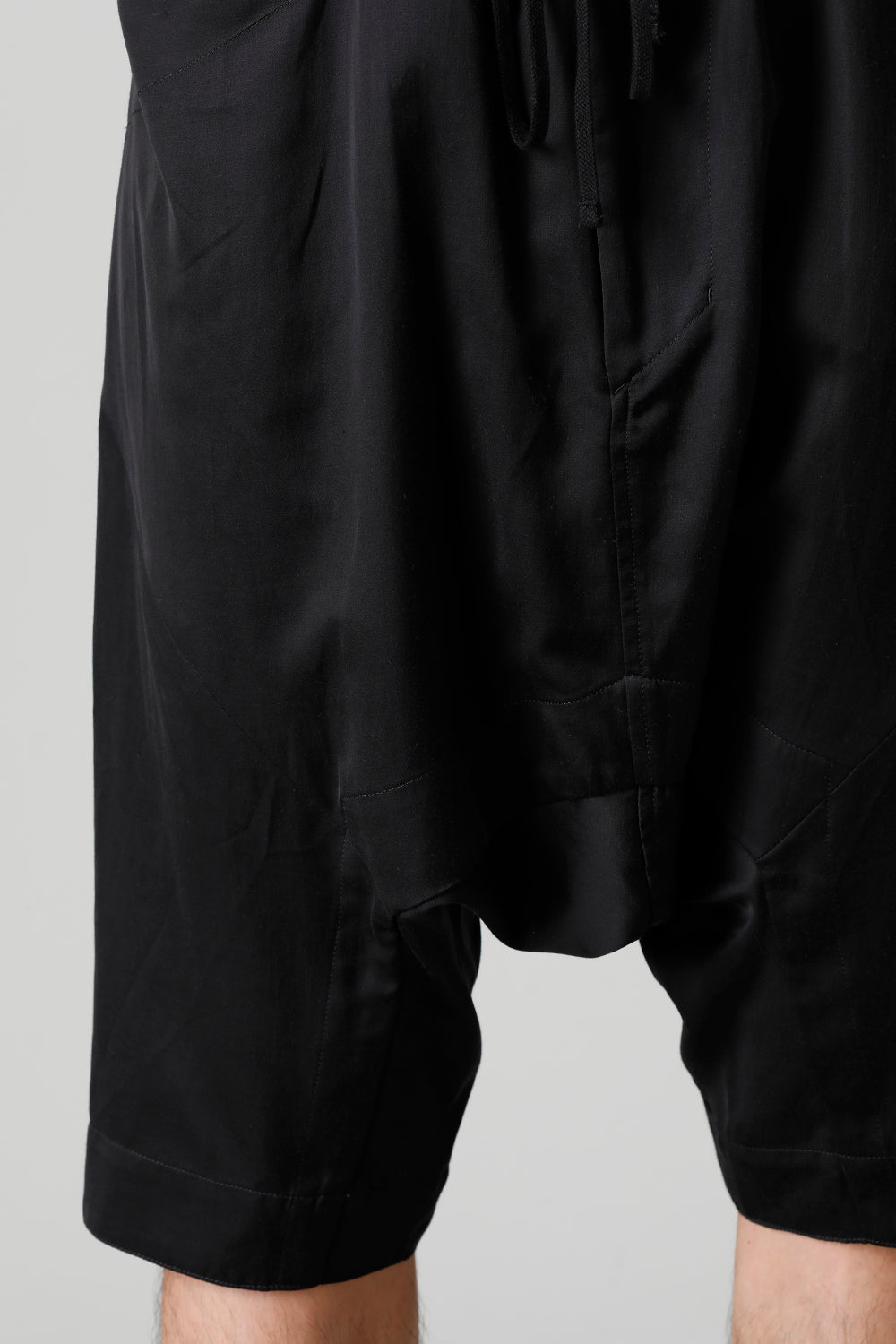 Cupro/Cotton/Linen Satin Sarouel Shorts