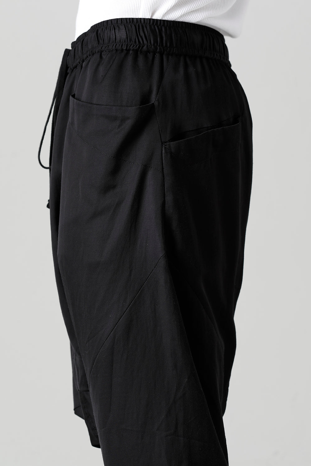 Cupro/Cotton/Linen Satin Sarouel Shorts