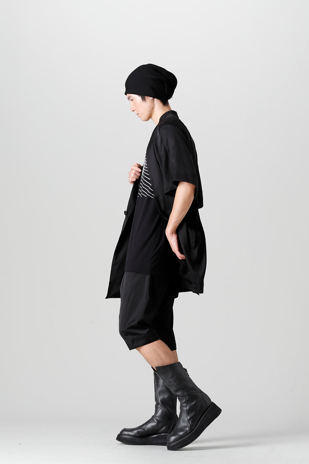 Cupro/Cotton/Linen Satin Sarouel Shorts