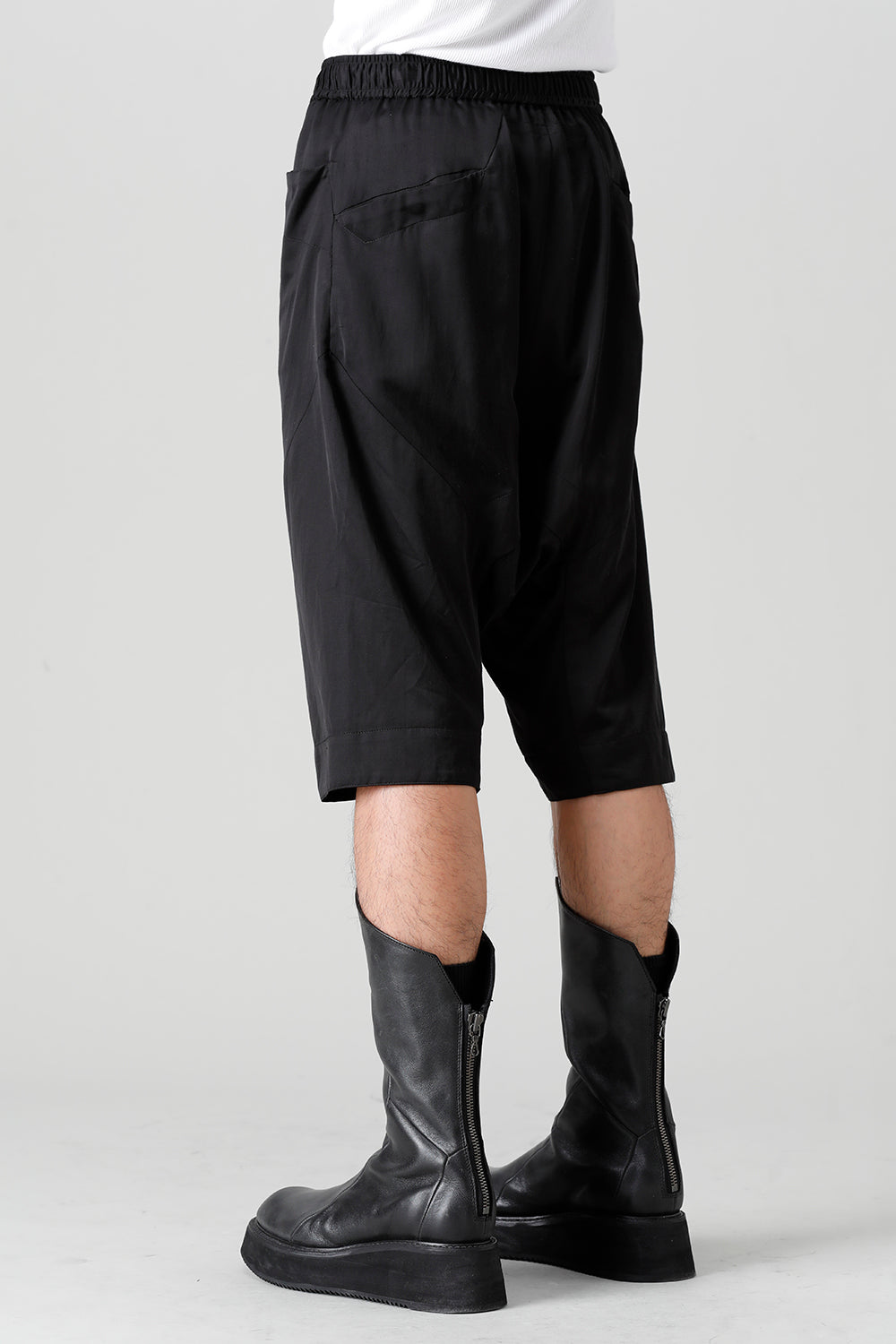 Cupro/Cotton/Linen Satin Sarouel Shorts