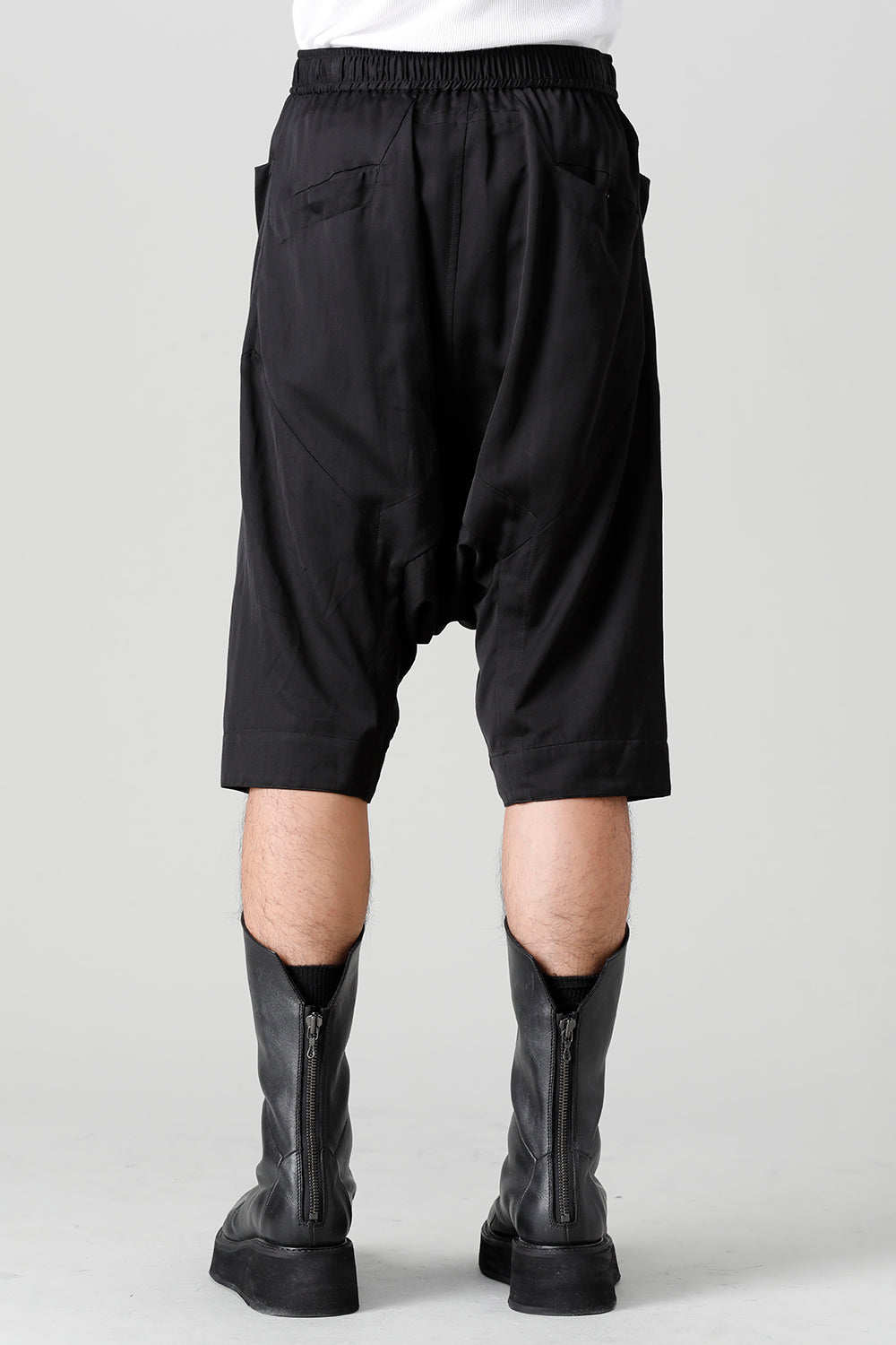 Cupro/Cotton/Linen Satin Sarouel Shorts