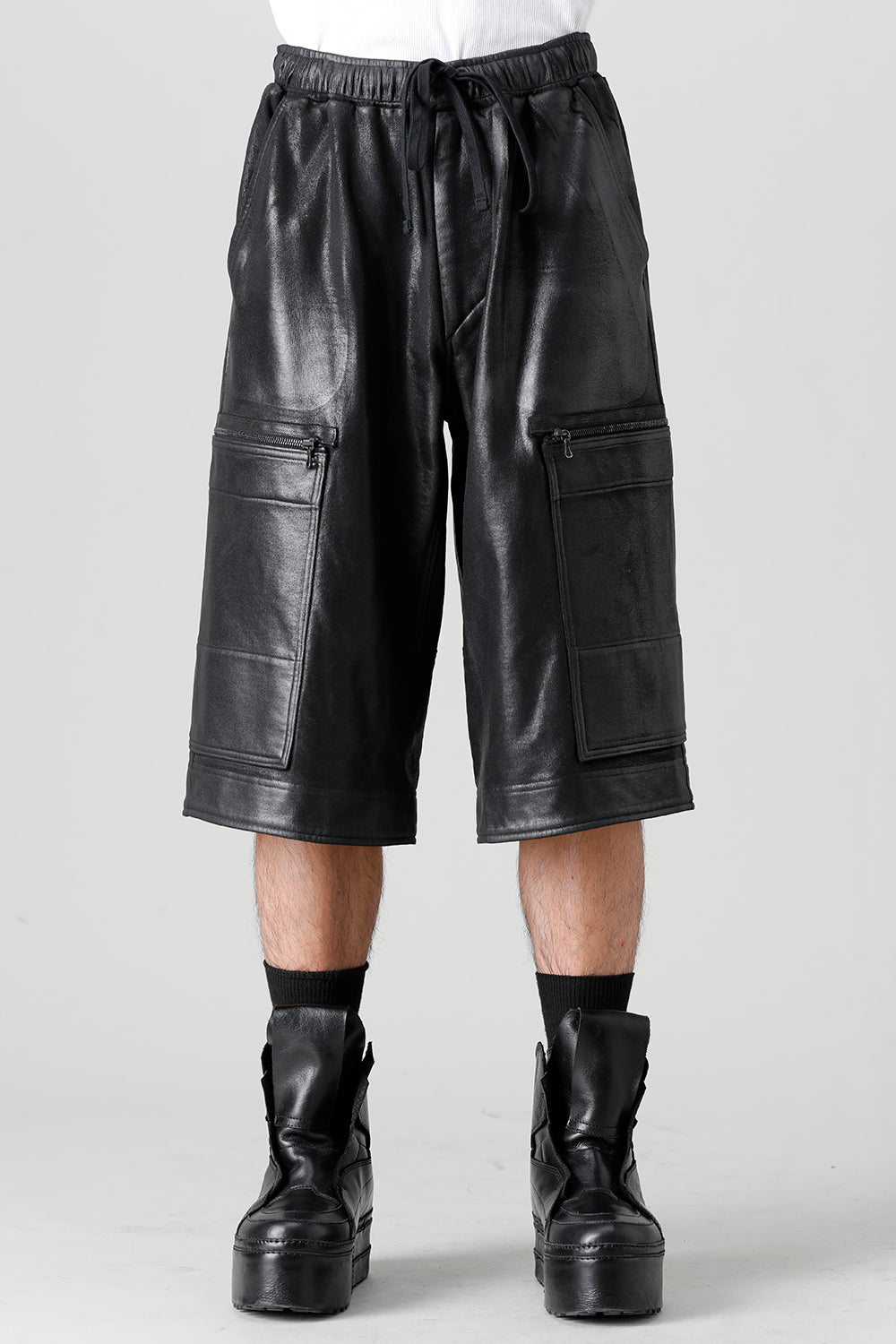 Cotton Sweat Coating Cargo Shorts