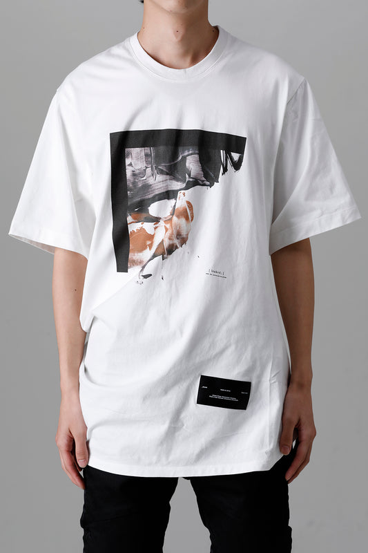 Cotton Jersey Drape SS T-Shirts Off White