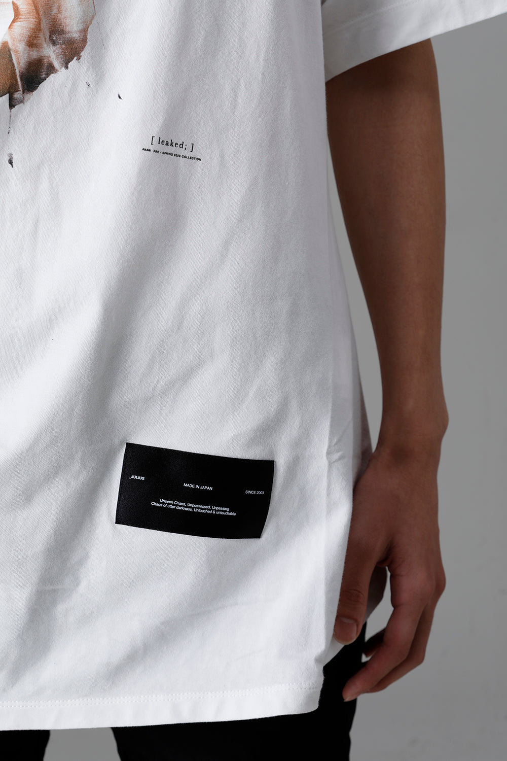 Cotton Jersey Drape SS T-Shirts Off White