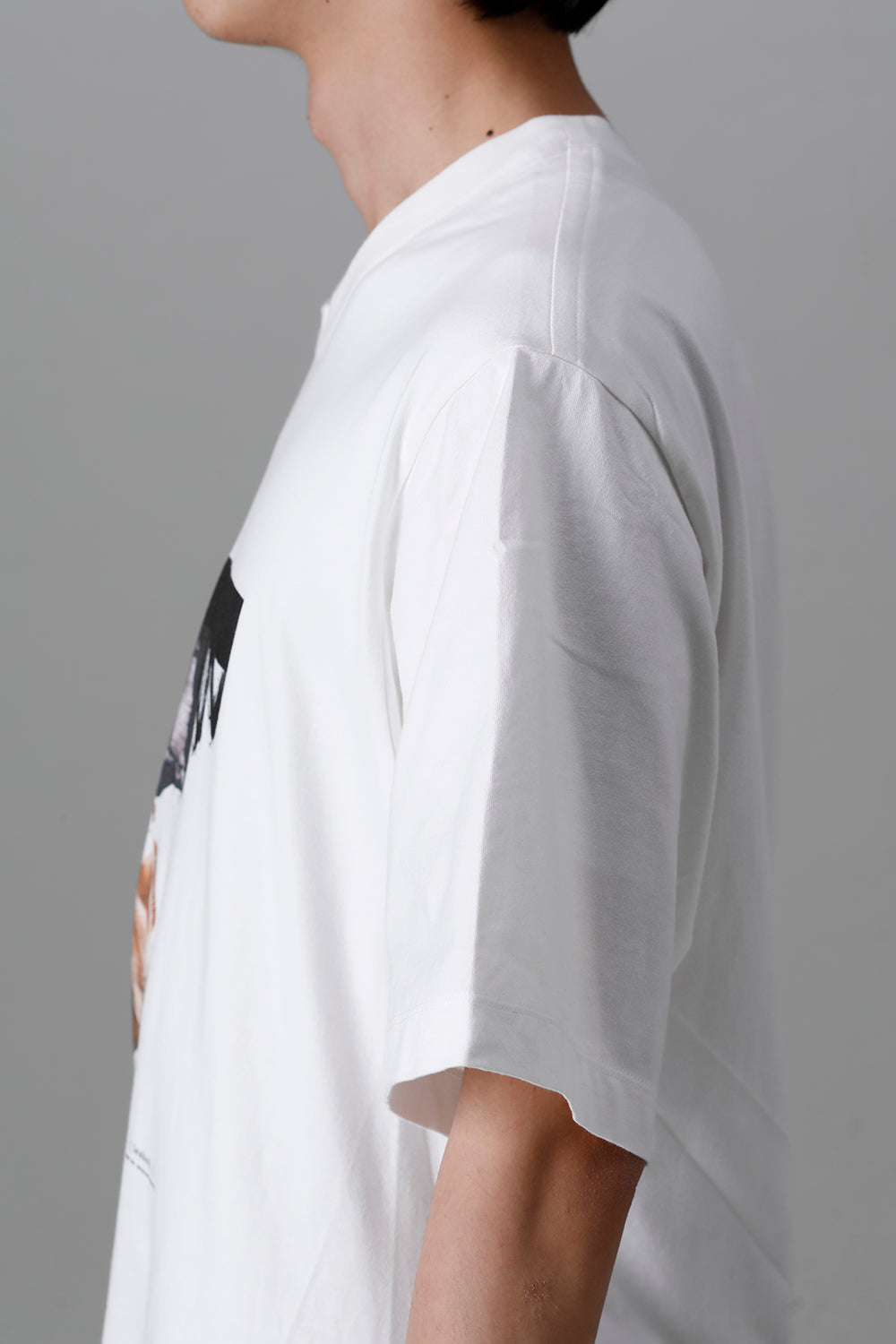 Cotton Jersey Drape SS T-Shirts Off White