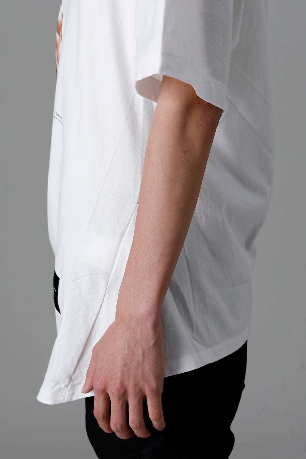 Cotton Jersey Drape SS T-Shirts Off White