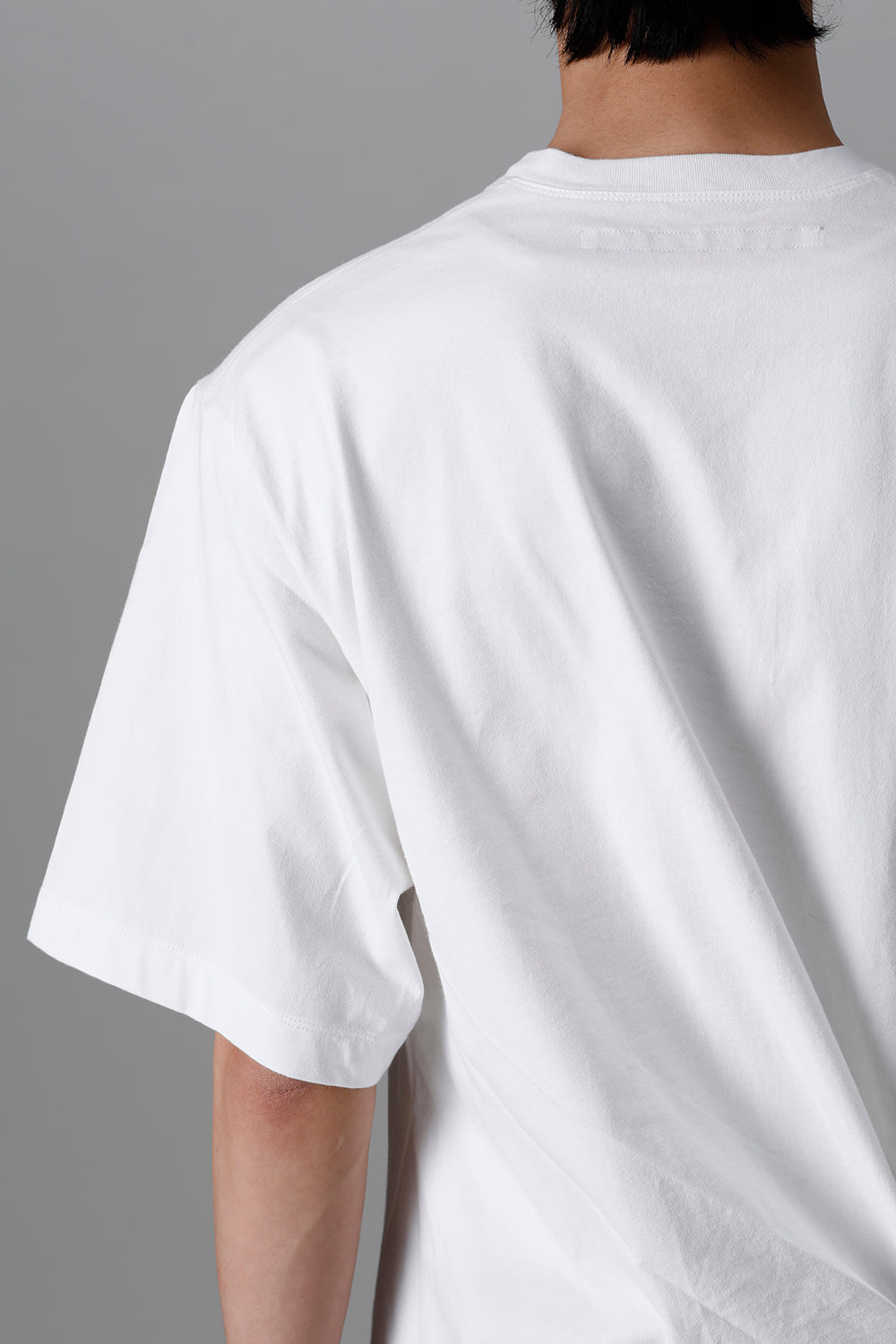 Cotton Jersey Drape SS T-Shirts Off White