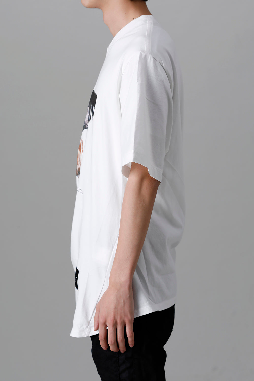 Cotton Jersey Drape SS T-Shirts Off White