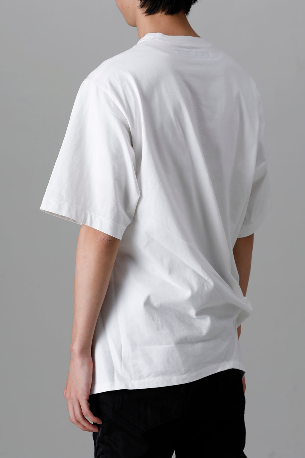 Cotton Jersey Drape SS T-Shirts Off White