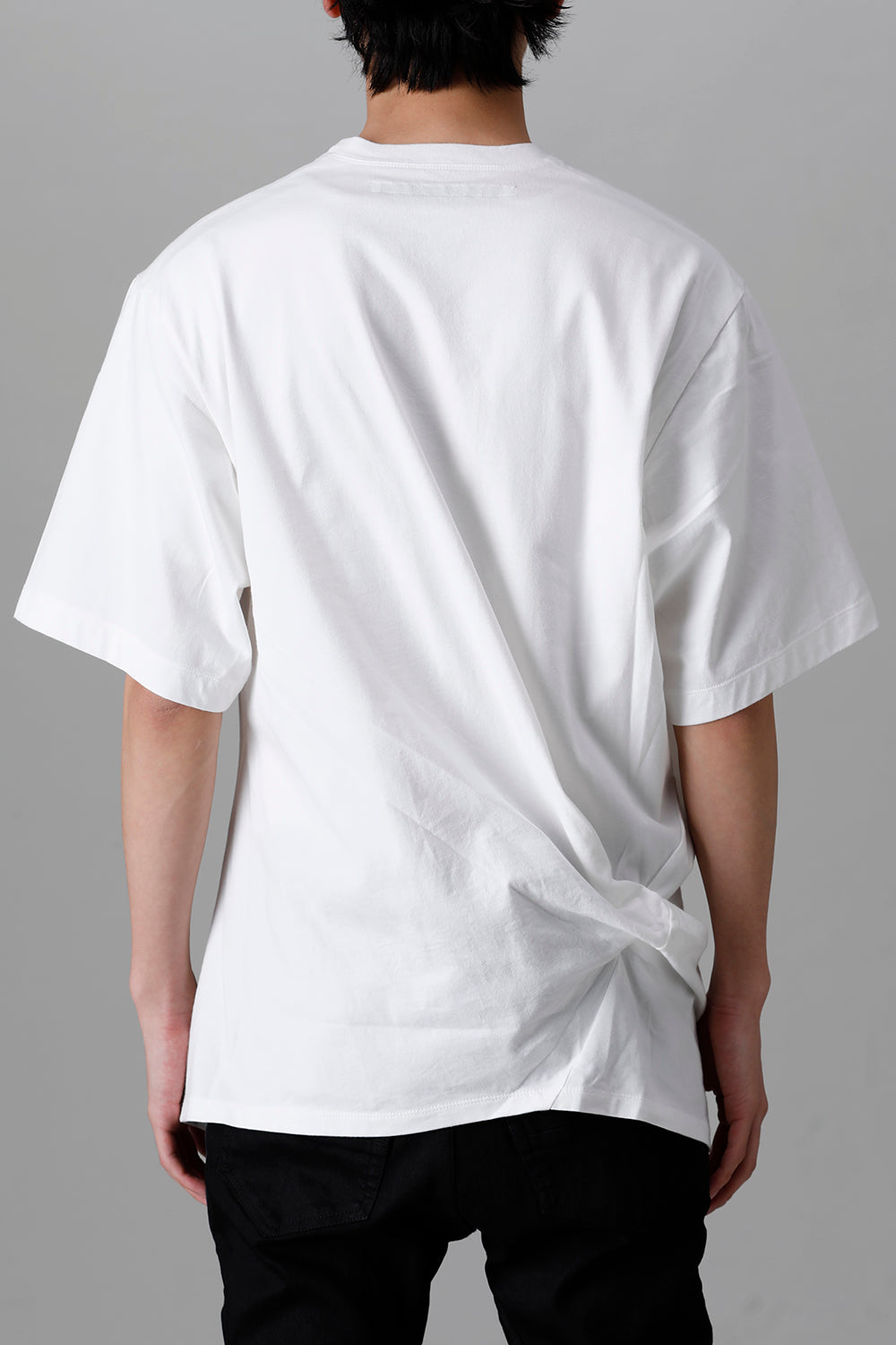 Cotton Jersey Drape SS T-Shirts Off White