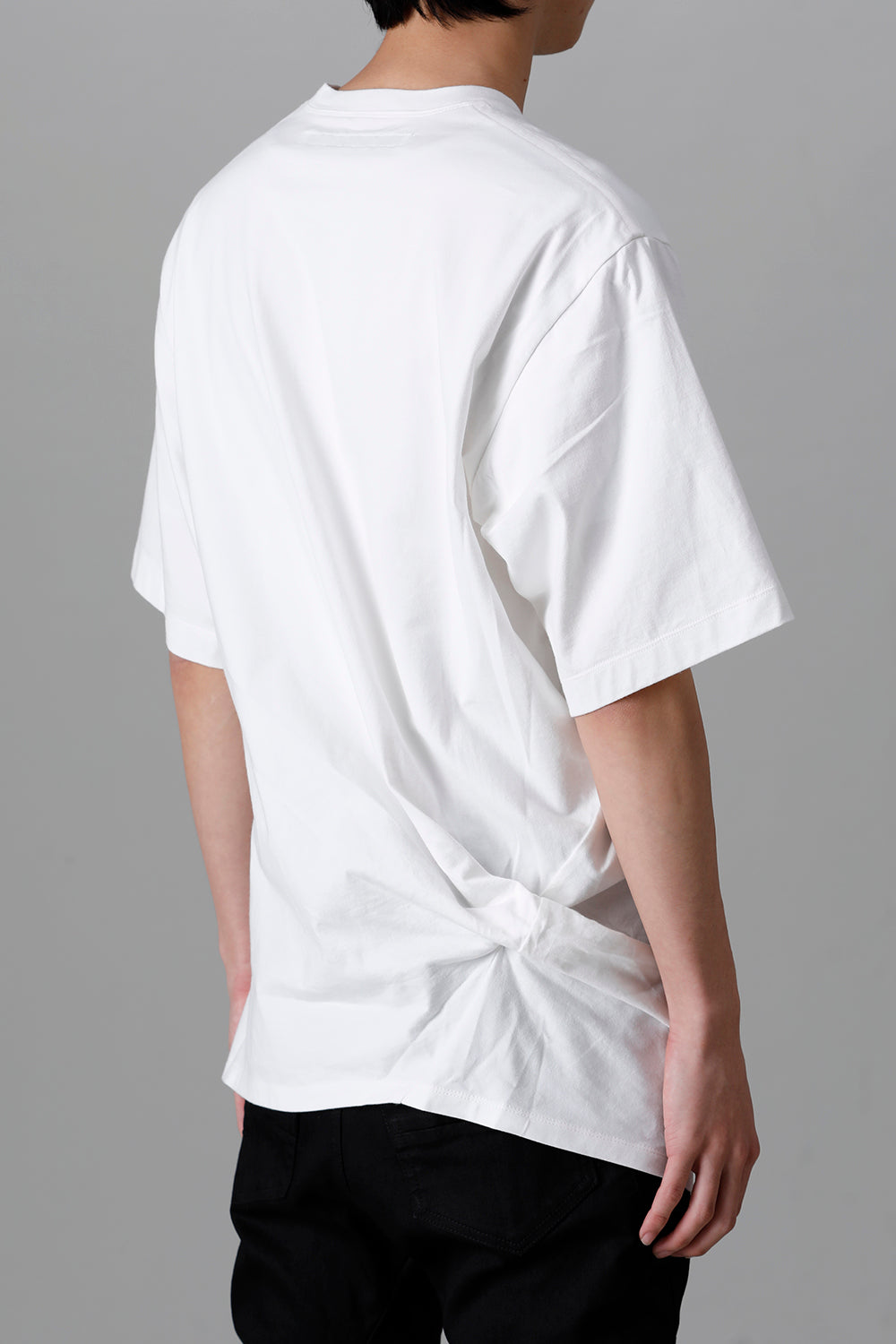 Cotton Jersey Drape SS T-Shirts Off White