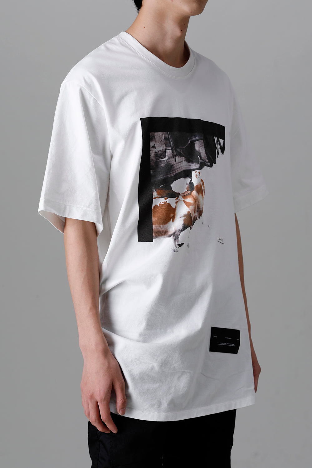 Cotton Jersey Drape SS T-Shirts Off White