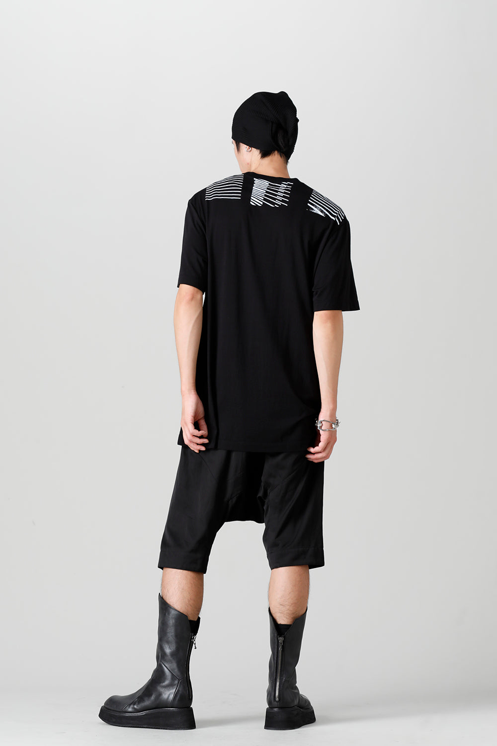 Cotton/Modal Jersey Print Short Sleeve T-Shirt