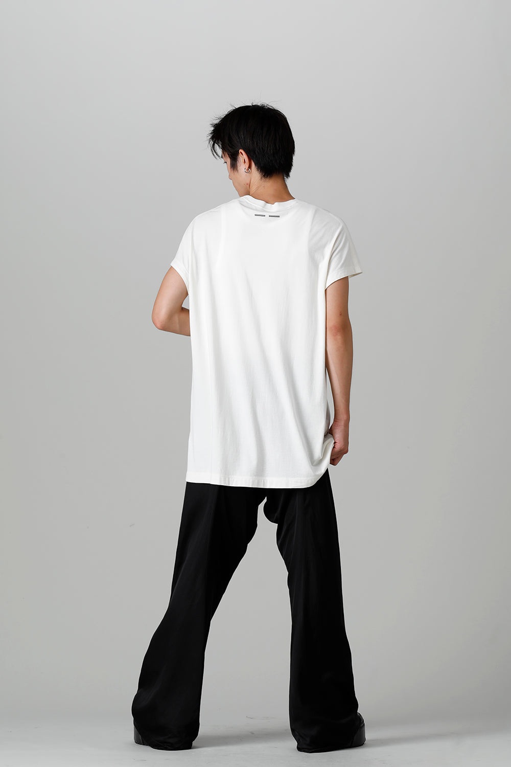 Cotton/Modal Jersey Front Print Short Sleeve T-Shirt Raw