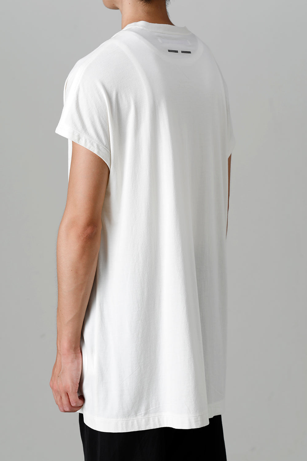 Cotton/Modal Jersey Front Print Short Sleeve T-Shirt Raw