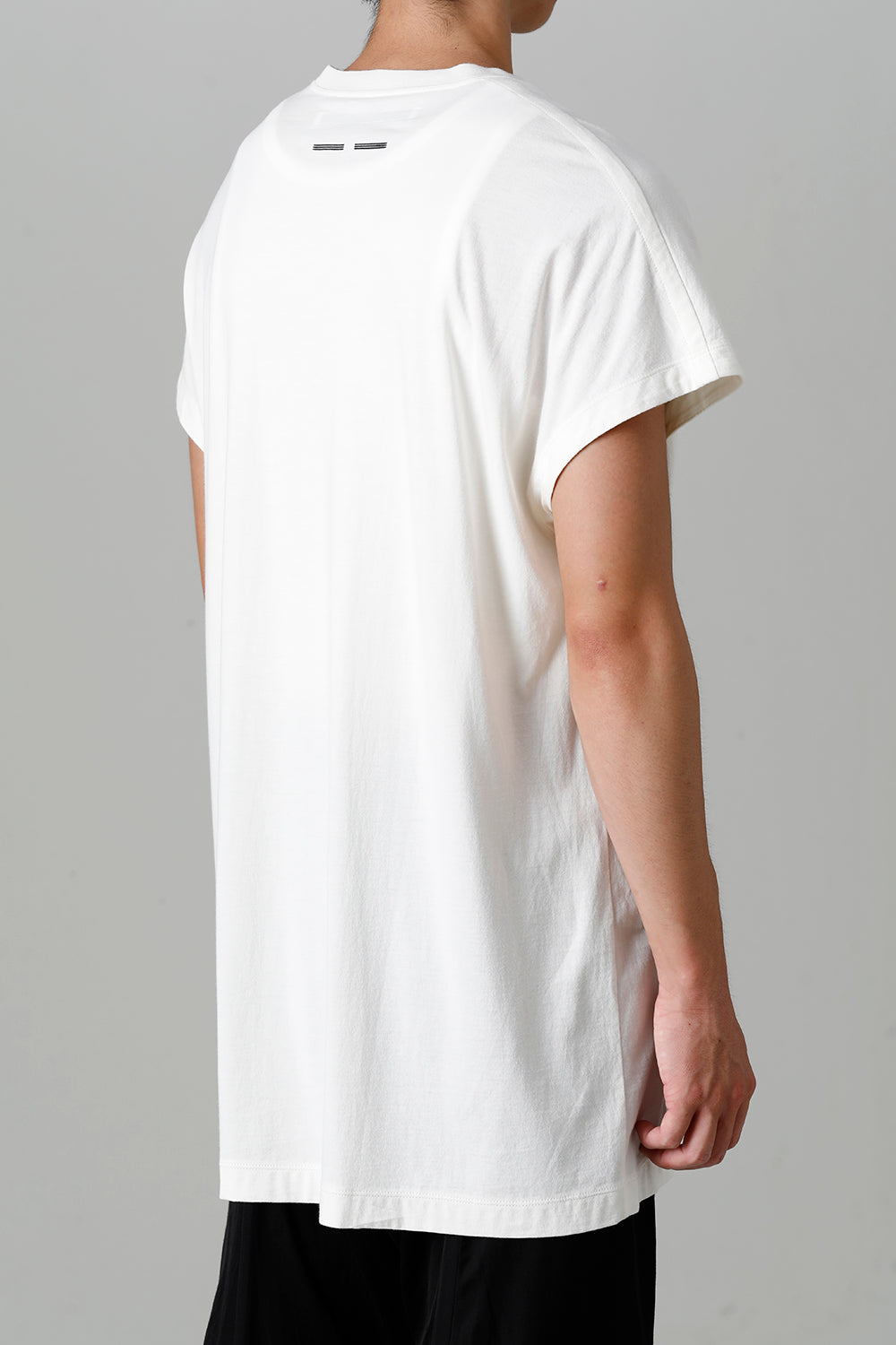 Cotton/Modal Jersey Front Print Short Sleeve T-Shirt Raw