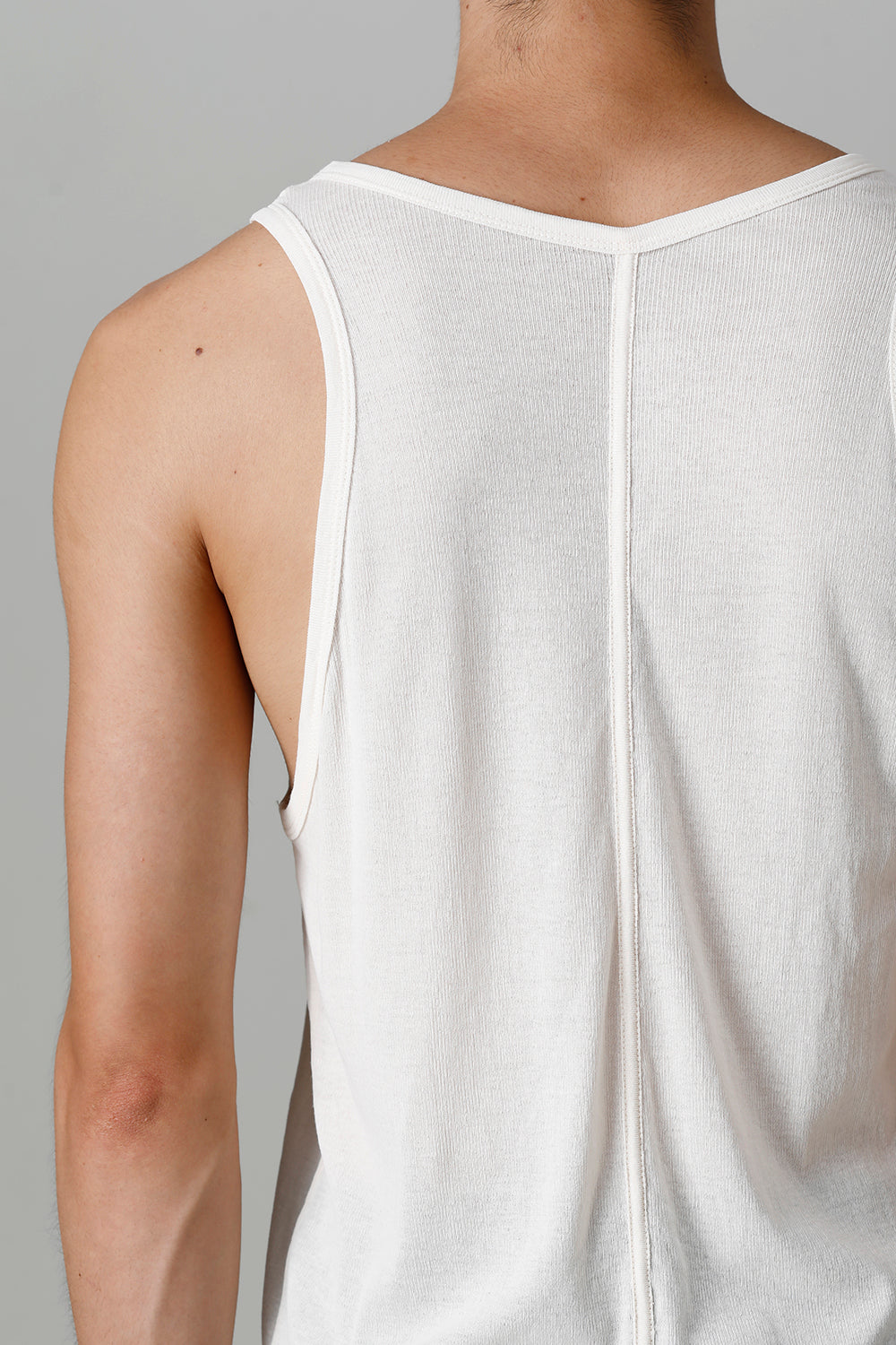 Cotton High Twist Rib Tank top Raw