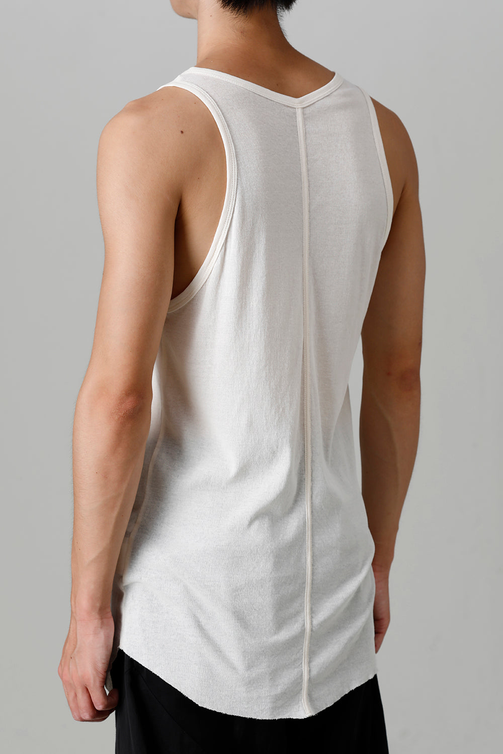 Cotton High Twist Rib Tank top Raw