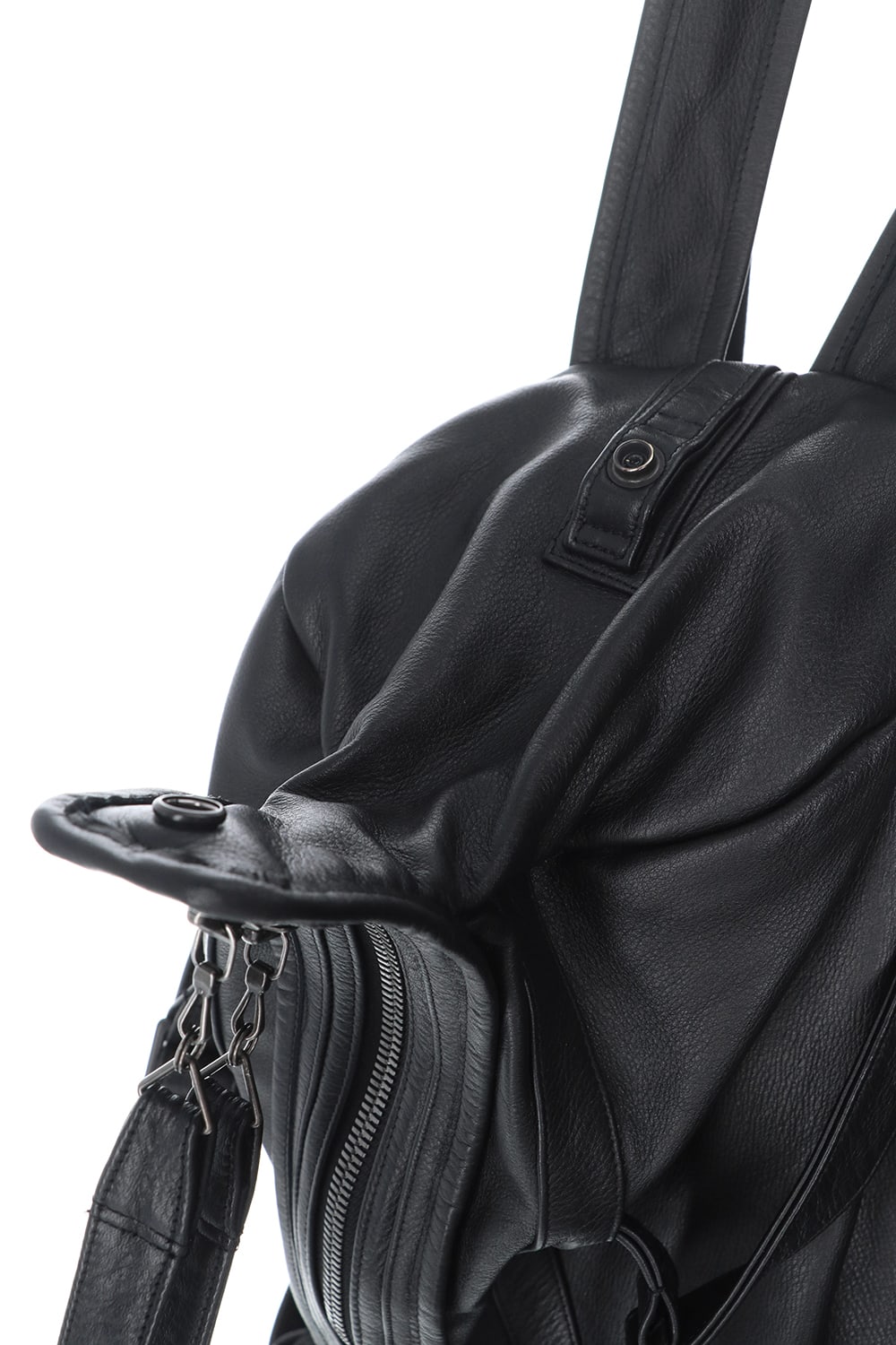 Cow Skin Back Pack Black