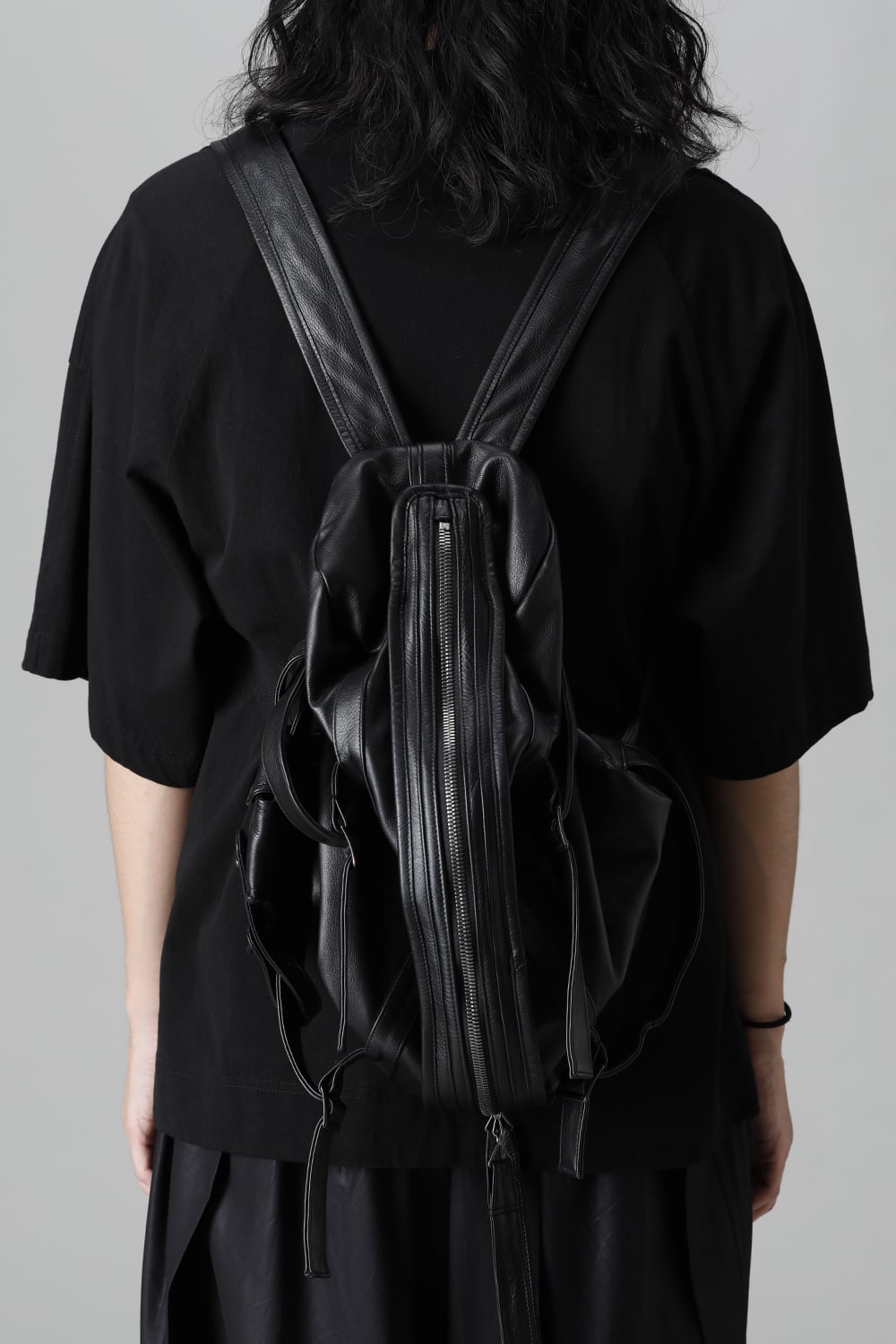 Cow Skin Back Pack Black