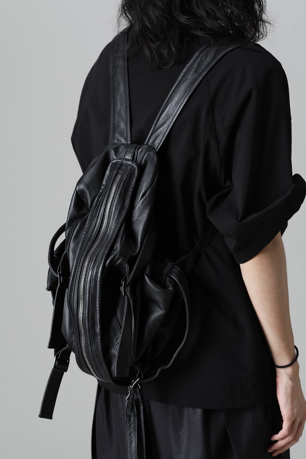 Cow Skin Back Pack Black