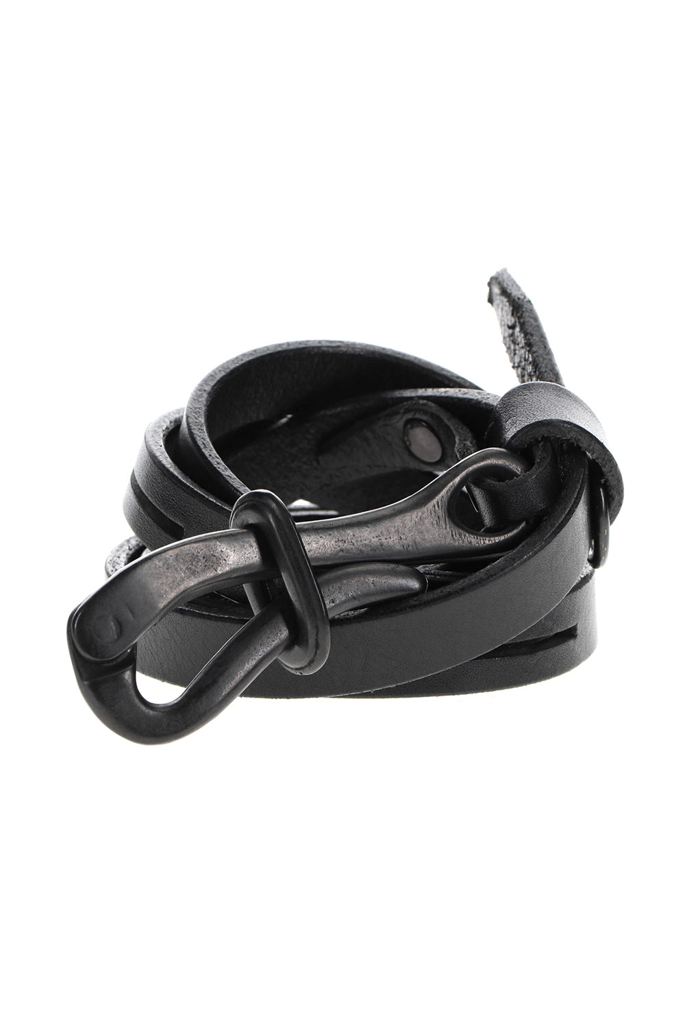 Cow Skin Belt Black