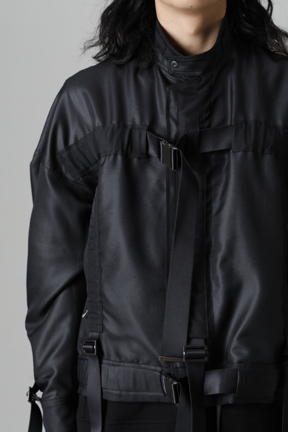 Polyester Twill Blouson Black